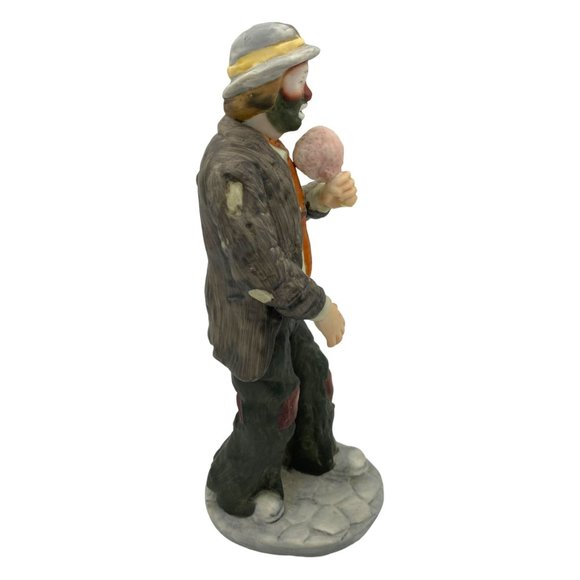 Vintage Emmett Kelly clown hobo cotton candy 8" figurine - Picture 4 of 7